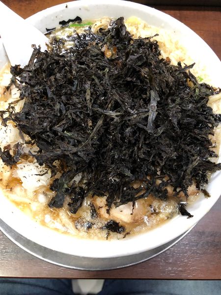 「岩のりラーメン」@らーめん潤 蒲田店の写真