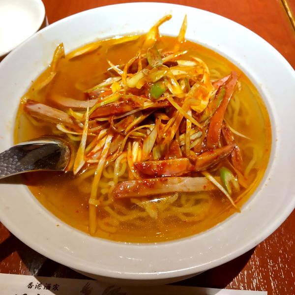 「叉焼葱油麺（￥750）※」@香港酒家 福盈門 川崎日航ホテル店の写真