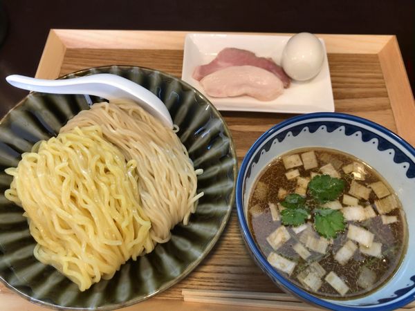 「味玉つけ麺」@のど黒らぁ麺 永屋の写真