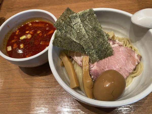 「特製辛つけ麺」@煮干中華そば 鈴蘭 新宿店の写真