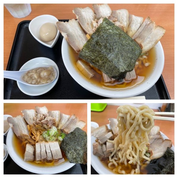 「チャーシューメン 700円・味玉 100円」@麺屋酒田inほなみの写真