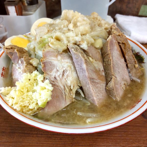 「小ブタ（￥900）＋煮玉子（￥100）」@ラーメン二郎 品川店の写真