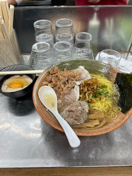 「北寄貝出汁塩ラーメン」@覆麺 智の写真