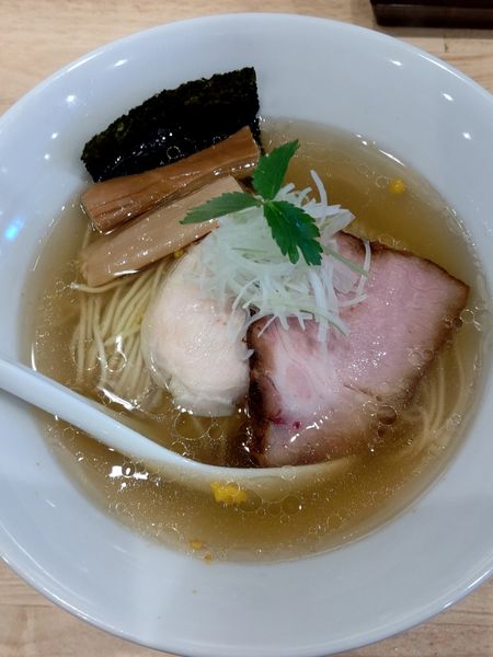 「中華そば　五塩（ゆず）850円」@いのちノ中華そば 龍ノ谷の写真