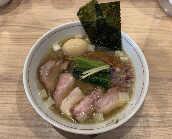 「特製手揉み中華そば（塩）」@麺処 にし尾の写真