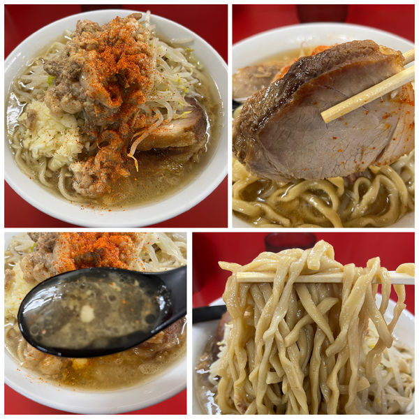 「小ラーメン 麺少なめ 800円 ニンニクアブラ」@ラーメン二郎 柏店の写真