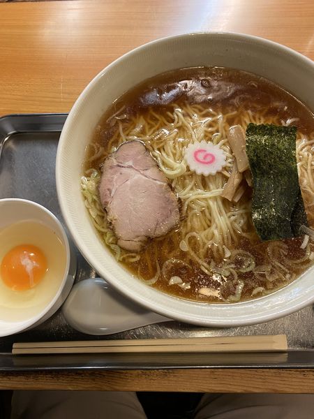 「中華麺（並）＋生卵」@日吉 大勝軒の写真