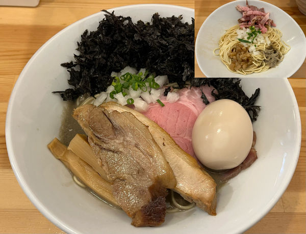 「濃厚煮干らーめん +岩のり +和え玉 並」@煮干らーめん 川むらの写真