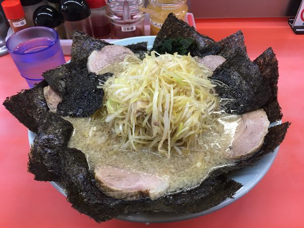 「ネギチャーシュー麺ネギ海苔マシ」@ラーメンショップ 丸ヶ崎店の写真