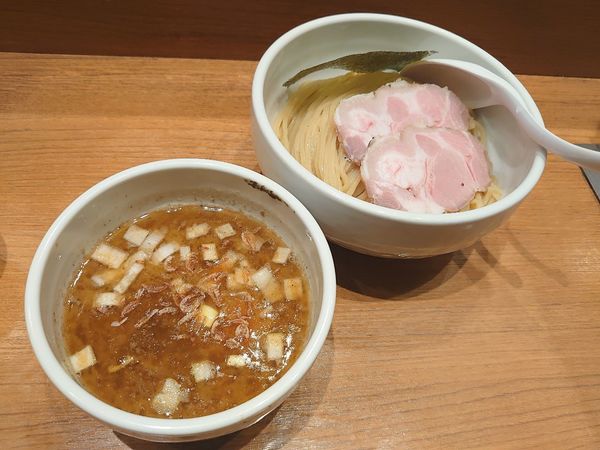 「つけ麺+海老」@煮干中華そば 鈴蘭 新宿店の写真