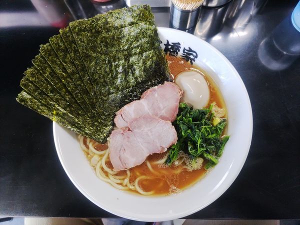 「味玉らーめん並+のり」@横浜家系らーめん 板橋家の写真