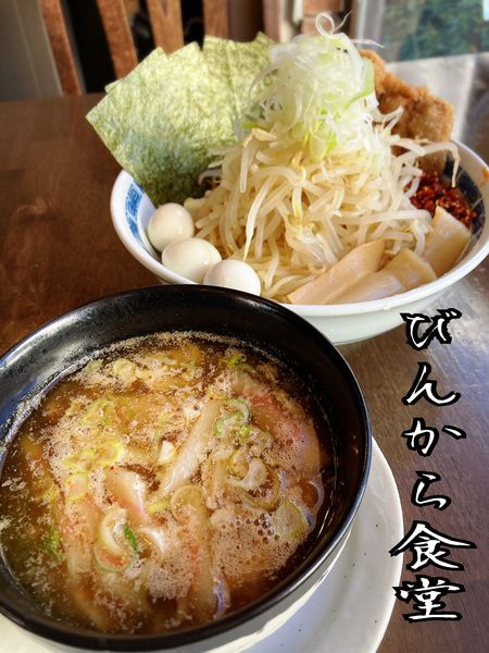 「特製坂戸つけめん￥1200」@びんから食堂の写真