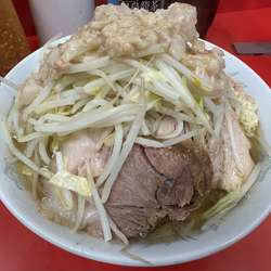 小(麺少なめ・ニンニク少し・アブラ)