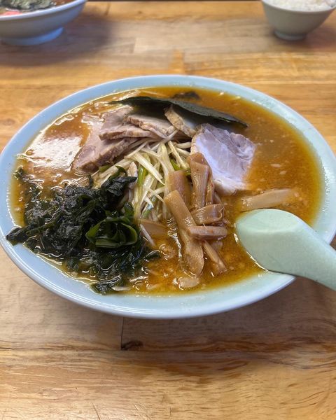 「正油ネギチャーシュー(辛味スパイス)」@ラーメンショップ 太田店の写真