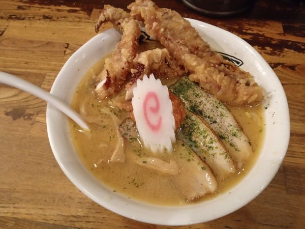 「げそ天みそらーめん」@有頂天 EVOLUTIONの写真