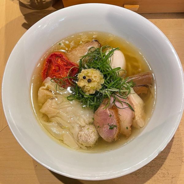 「特製塩そば」@饗 くろ㐂の写真