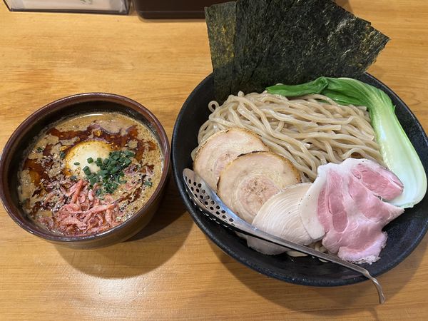 「坦々つけ麺　大盛り　全部のせ」@麺屋 湊の写真