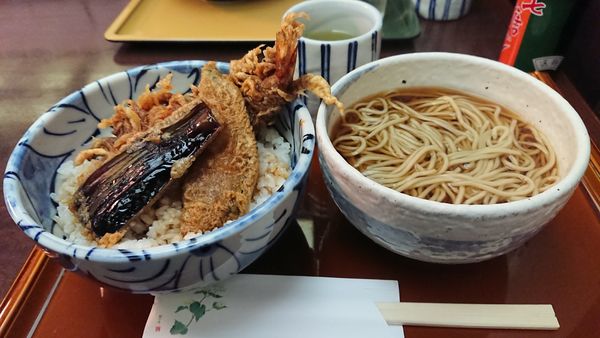 「ミニ天丼セット」@そば魂の写真