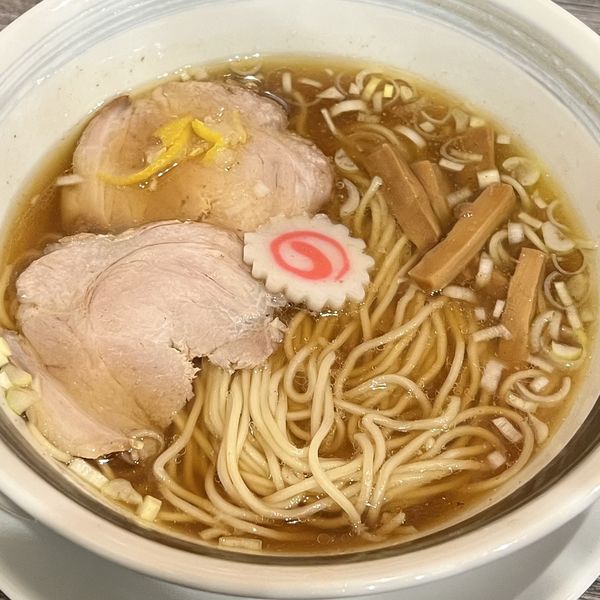 「中華そば（醤油）＋煮干し和え玉」@中華そば 翠の写真