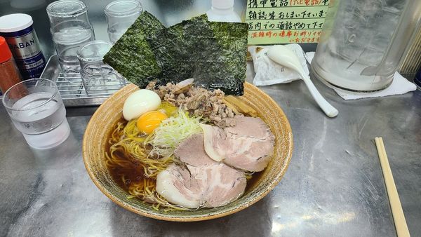 「覆麺正油ラーメン 日替り」@覆麺 智の写真