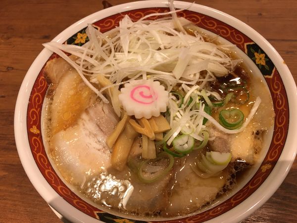 「醤油白ネギラーメン」@喜多方ラーメン 大安食堂 仙台トラストシティ店の写真