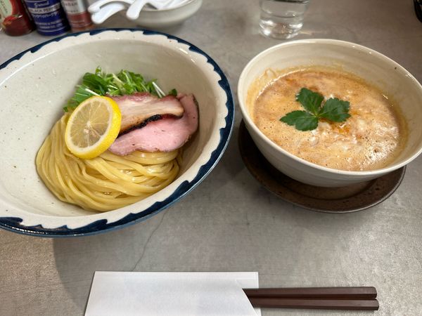 「【限定】えび辛ミソつけめん970円」@八二軒の写真