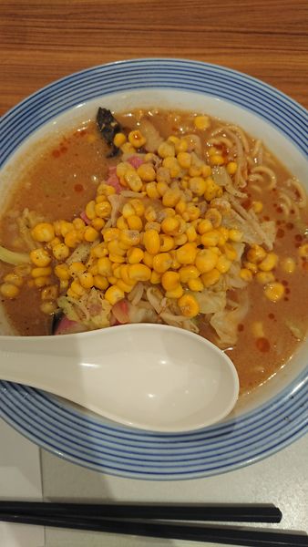 「北海道コーンみそちゃんぽん」@リンガーハット イオンモール千葉ニュータウン店の写真