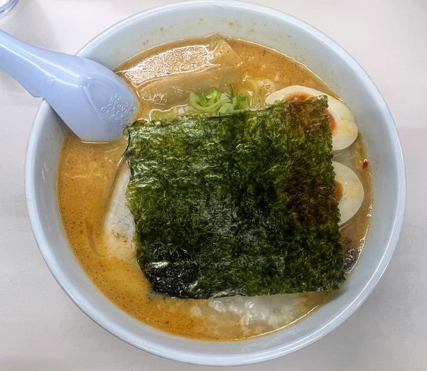 「みそ+味付半熟玉子」@らーめん五丈原 本店の写真