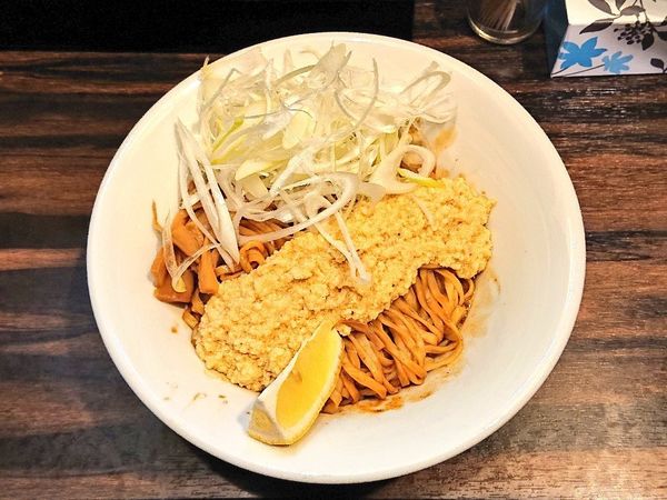 「【限定】エビの洋風まぜそば」@稲荷屋の写真