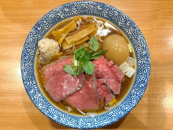「★＜水曜日特別営業＞新春SPらーめん 特製 〜和牛と真鯛〜🍜¥2」@麺処 ほん田 東十条店の写真