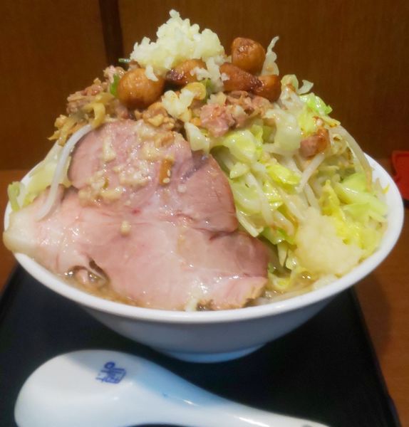「超こってりニンニク野菜ラーメン」@ラーメンあやの写真