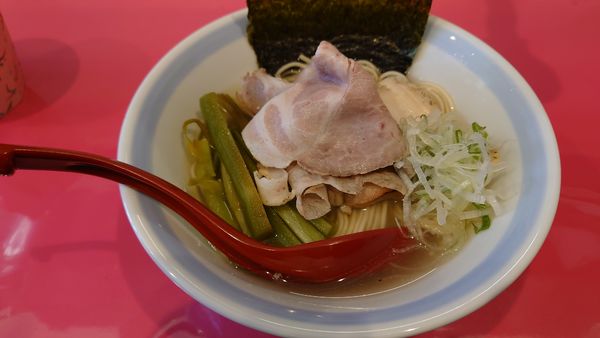 「戦慄の汐上湯らぁ麺　麺カタメ　¥800」@ハイデンコッコFACTORY 戦慄のワコマチカの写真