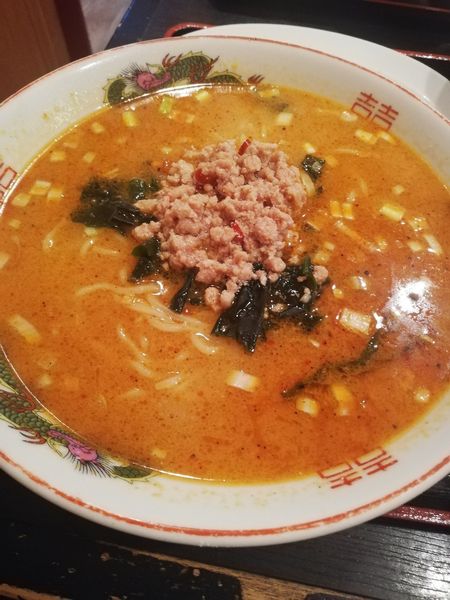 「担々麺小ライス餃子セット」@歓迎 西口店の写真