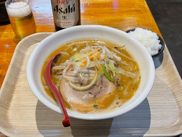 「味噌らーめん¥950、半ライス¥80」@らーめん 蓮の写真