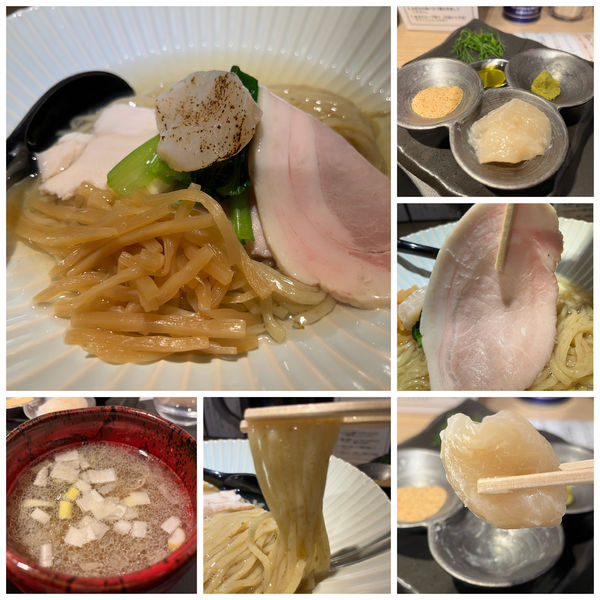 「帆立の昆布水つけ麺 白【塩】1100円」@Tokyo Style Noodle ほたて日和の写真