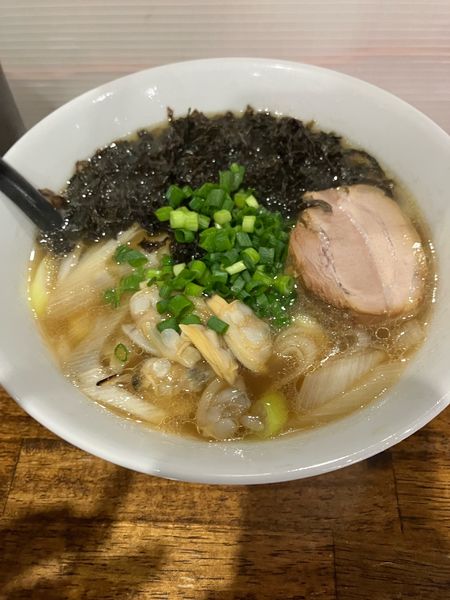 「あさりだしネギラーメン900円」@麺処ONEの写真