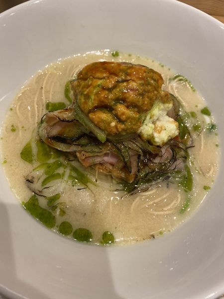 「冬限定京風白味噌生姜焼ラーメン+ガパオライス1300+500」@RAMEN百舌鳥の写真