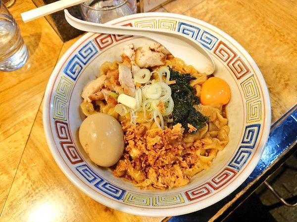 「花咲蟹、毛蟹の香味油のもち姫手切り油そば」@塩そば 桑ばらの写真