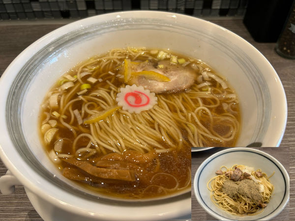 「中華そば900円、和え玉300円」@中華そば 翠の写真