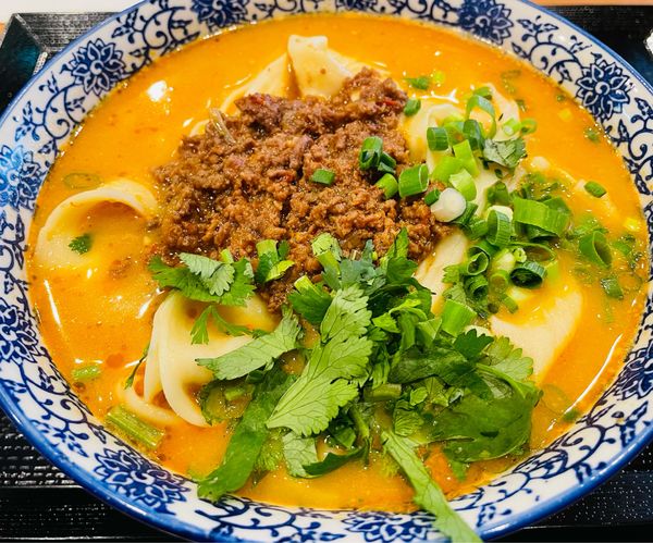 「担々麺 980円 ヨーグルト 100円」@京穂 蘭州ラーメンの写真