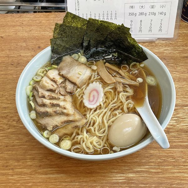 「中華そば(醤油)＋盛合せ」@中華そば 温故知新の写真