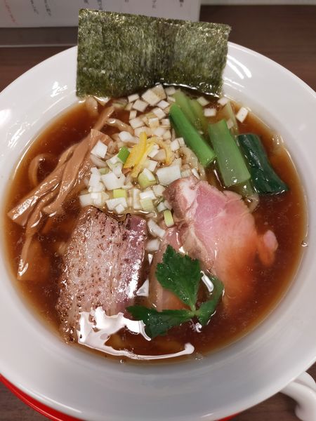 「手打ち中華そば(醤油)」@中華そば 麦笑 本所吾妻橋店の写真