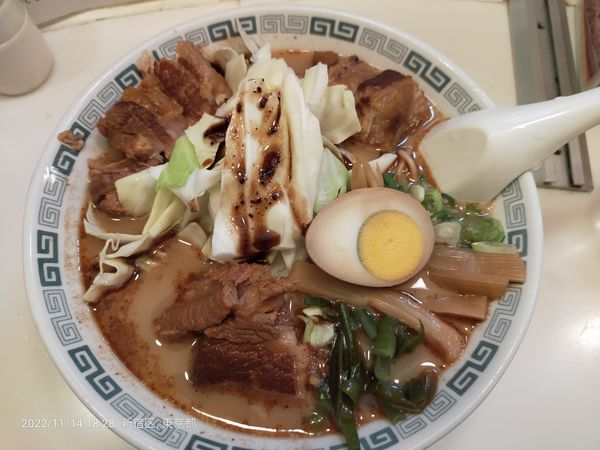 「太肉麺　太肉3つ」@桂花ラーメン 東口駅前店の写真