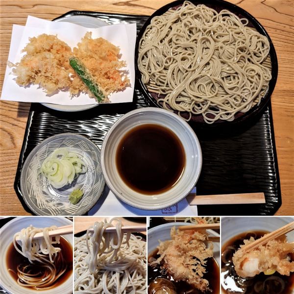 「天ざる　2000円」@並木藪蕎麦の写真