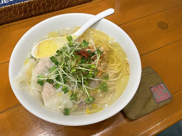 「鴨ワンタン塩SOBA」@麺屋 Hulu-luの写真