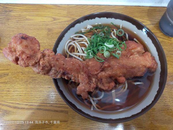 「唐揚げそば」@弥生軒 6号店の写真