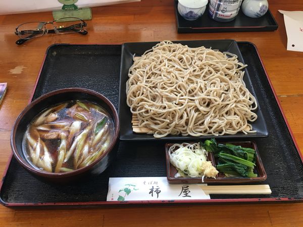 「鴨汁そば」@そば処 柿屋の写真