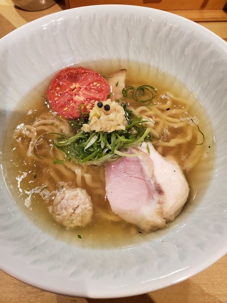 「塩そば　名物焼売２個」@饗 くろ㐂の写真