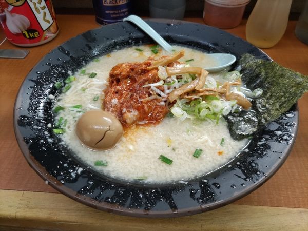 「ホルモンメン」@屋台ラーメンとんこつ貴生 稔台店の写真