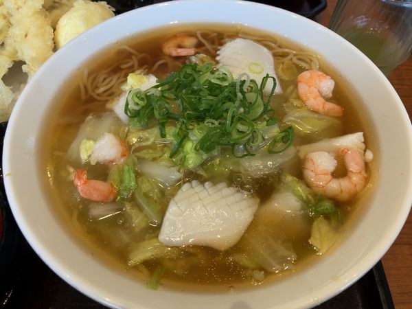「海鮮あんかけら〜めん」@天ぷら和食処 四六時中  浦和美園店の写真